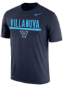Villanova Wildcats Nike Dri-FIT Flat Name Mascot T Shirt - Navy Blue