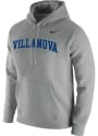 Villanova Wildcats Nike Club Fleece Hooded Sweatshirt - Grey