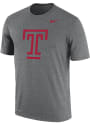 Temple Owls Nike Dri-FIT Big Logo T Shirt - Grey