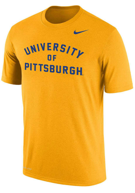 Pitt Panthers Gold Nike Dri-FIT Short Sleeve T Shirt