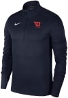 Main image for Nike Dayton Flyers Mens Navy Blue Pacer Long Sleeve 1/4 Zip Pullover