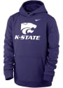 K-State Wildcats Youth Nike Club Fleece Hooded Sweatshirt - Purple