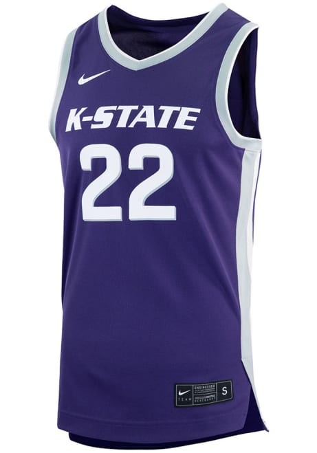 Mens K-State Wildcats Purple Nike Replica Basketball Jersey