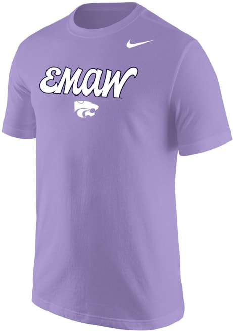 K-State Wildcats Lavender Nike Emaw Short Sleeve T Shirt