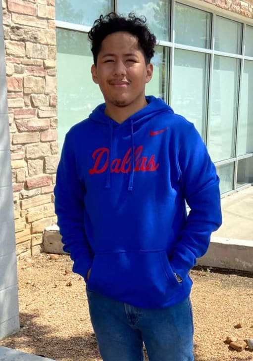 Nike SMU Mustangs Mens Blue Club Fleece Long Sleeve Hoodie