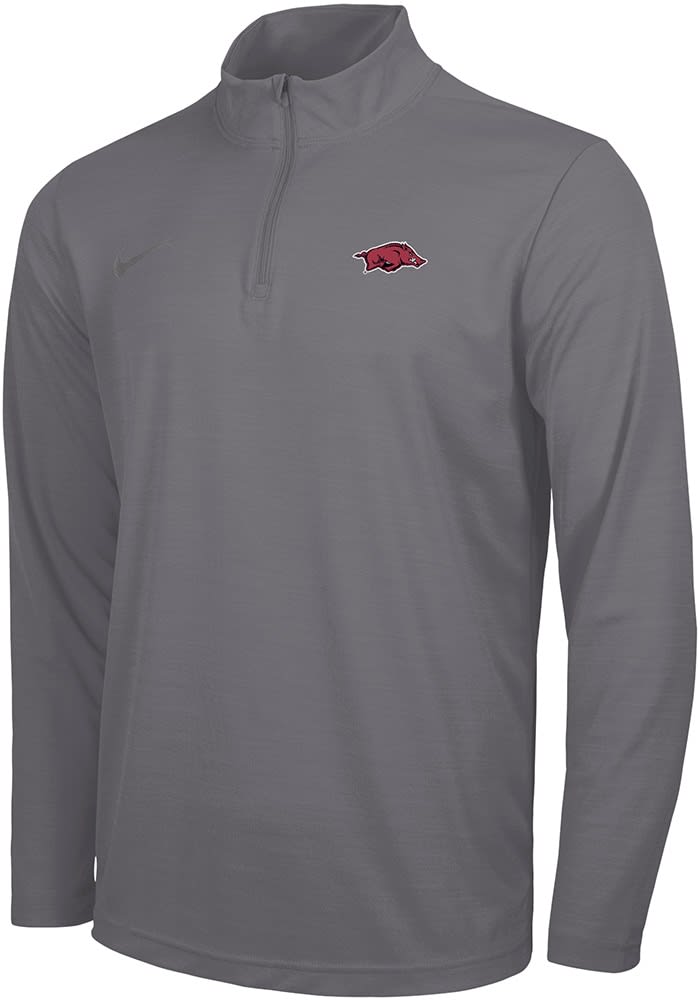 Nike Arkansas Razorbacks Mens GREY Intensity Logo Pullover - 19862218