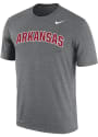 Arkansas Razorbacks Nike Dri-FIT Arch Name T Shirt - Grey