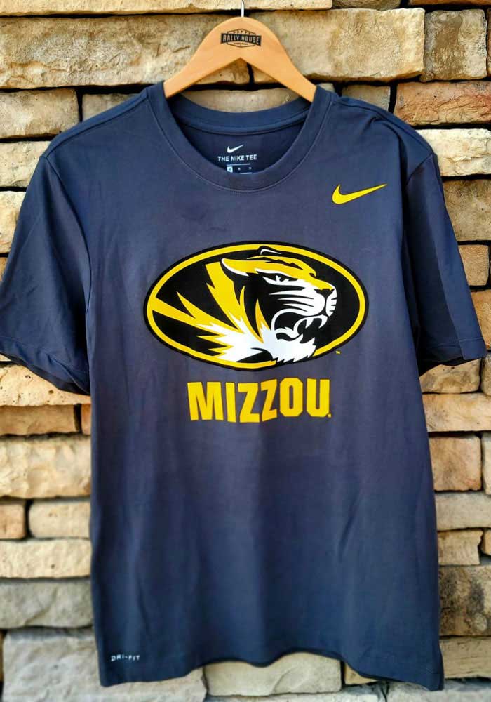 Nike Missouri Tigers CHARCOAL Dri-FIT Name Drop Short Sleeve T