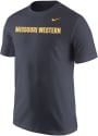 Missouri Western Griffons Nike Core Wordmark T Shirt - Grey
