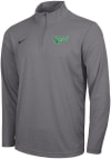 Main image for Nike North Texas Mean Green Mens Grey Intensity Logo Long Sleeve 1/4 Zip Pullover