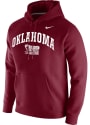Oklahoma Sooners Nike Club Fleece Hooded Sweatshirt - Crimson