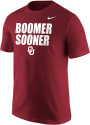 Oklahoma Sooners Nike Core Slogan T Shirt - Crimson