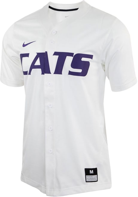 Mens K-State Wildcats White Nike Replica Jersey