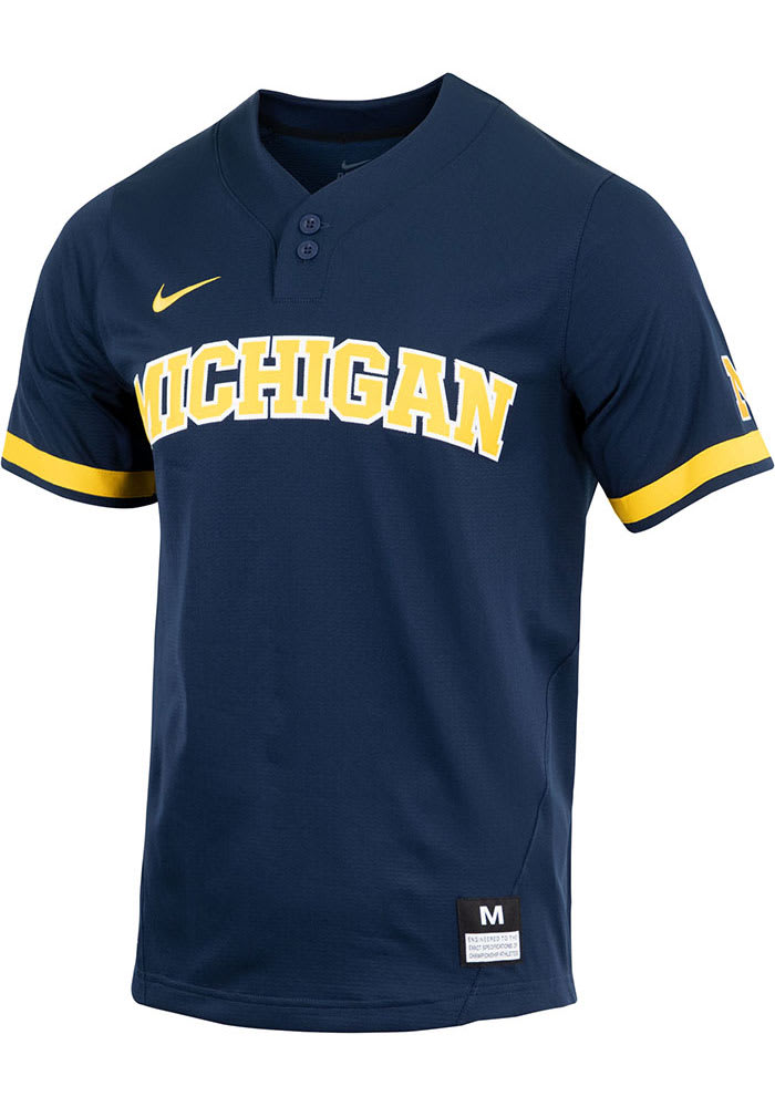 Nike Mens BLUE Michigan Wolverines Replica Baseball Jersey - 19862375