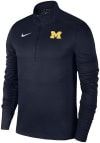 Main image for Nike Michigan Wolverines Mens Navy Blue Pacer Long Sleeve 1/4 Zip Pullover
