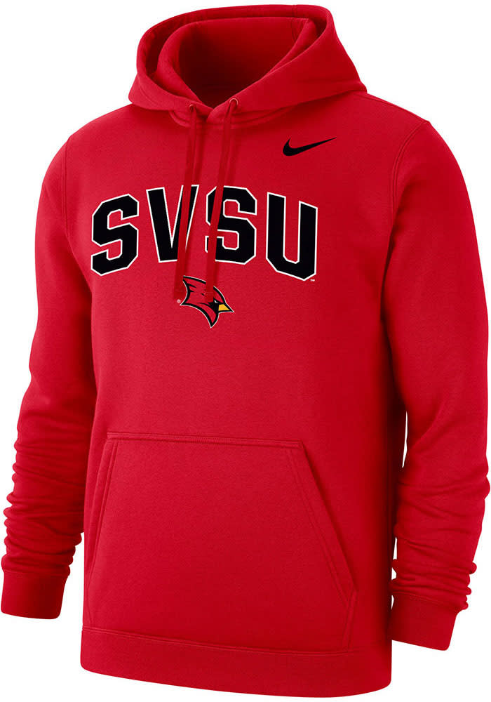Nike Saginaw Valley State Cardinals Mens Red Club Hoodie - 19862462