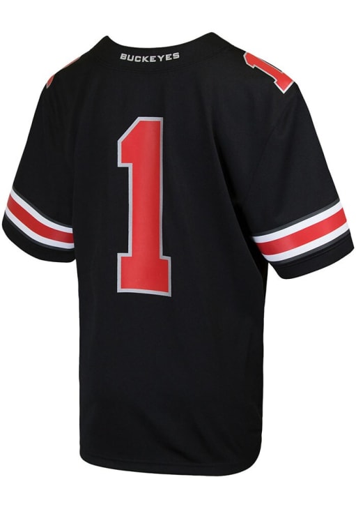 Nike Ohio State Buckeyes Youth Black Replica Alt 2 No 1 Football Jersey