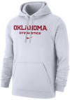Main image for Nike Oklahoma Sooners Mens White Club Fleece Gymnastics Long Sleeve Hoodie