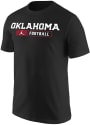 Oklahoma Sooners Nike Core Football T Shirt - Black