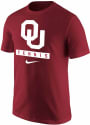 Oklahoma Sooners Nike Core Tennis T Shirt - Crimson