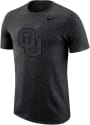 Oklahoma Sooners Nike Marled T Shirt - Black