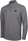 Main image for Nike Xavier Musketeers Mens Grey Intensity Long Sleeve 1/4 Zip Pullover