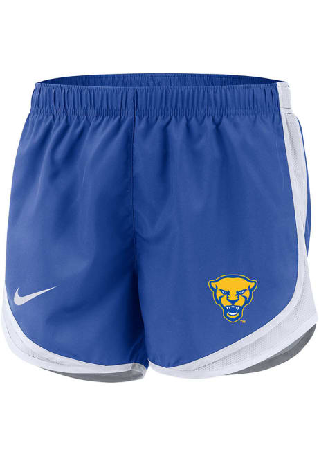 Womens Pitt Panthers Blue Nike Tempo Shorts