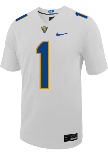 Mens Pitt Panthers White Nike Replica Game Football Jersey