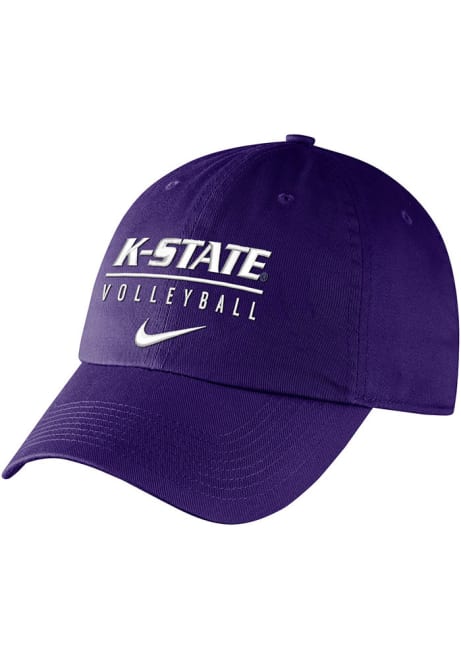 Nike Purple K-State Wildcats Volleyball Campus Adjustable Hat