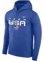 Team USA Nike Stacked Name Hood - Blue
