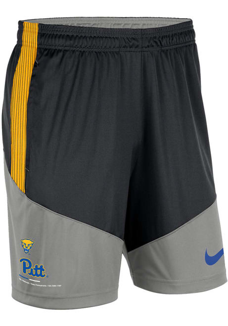 Mens Pitt Panthers Black Nike DriFIT Knit Player Shorts