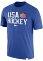 Team USA Nike Hockey T Shirt - Blue