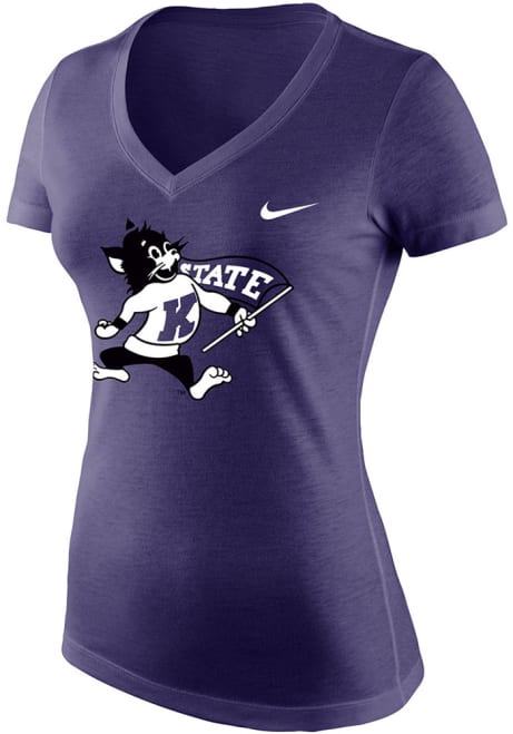 K-State Wildcats Purple Nike Triblend Short Sleeve T-Shirt