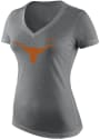Texas Longhorns Womens Nike Triblend T-Shirt - Grey