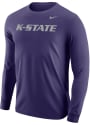 K-State Wildcats Nike Wordmark T Shirt - Purple