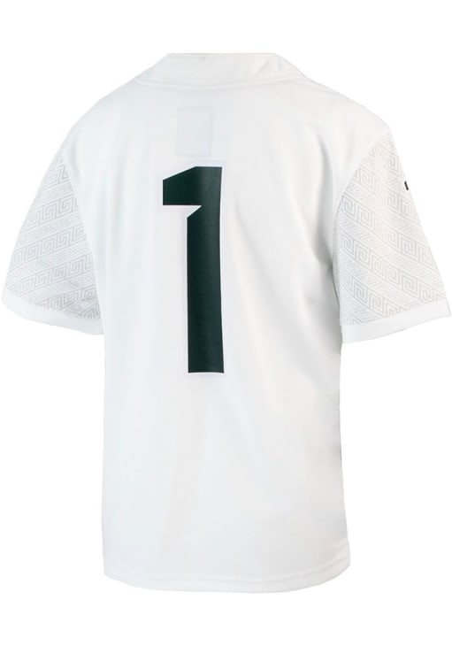 Nike Michigan State Spartans Youth White Replica Alt Football Jersey