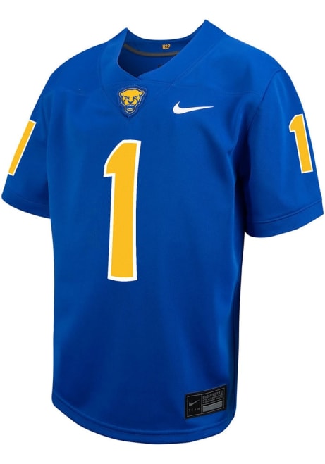 Boys Pitt Panthers Blue Nike Replica No 1 Football Jersey Jersey