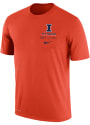 Illinois Fighting Illini Nike DriFIT Team Issue T Shirt - Orange