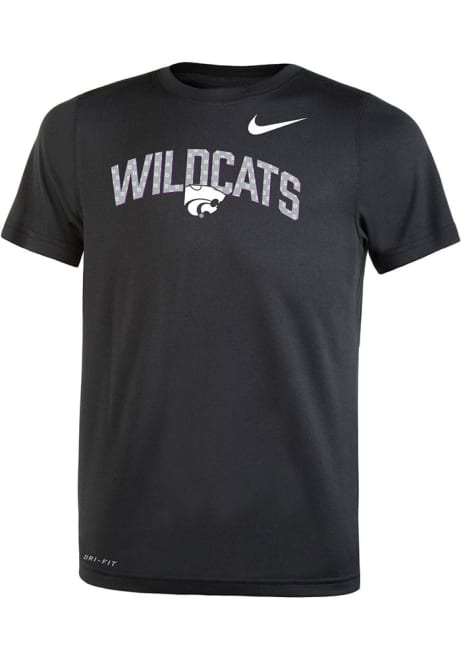 Boys K-State Wildcats Black Nike SL Legend Team Issue Short Sleeve T-Shirt