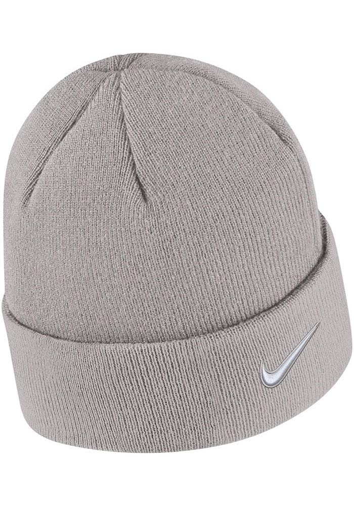 Oklahoma Sooners Nike PEWTER Cuffed Logo Beanie Knit Hat