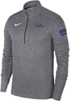 Main image for Mens K-State Wildcats Grey Nike Pacer Qtr Zip Pullover