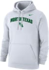 Main image for Nike North Texas Mean Green Mens White Club Fleece Long Sleeve Hoodie
