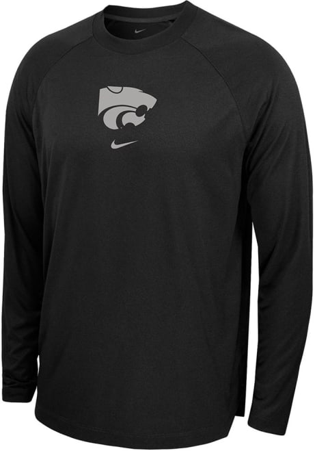 Mens K-State Wildcats Black Nike Spotlight Long Sleeve T-Shirt