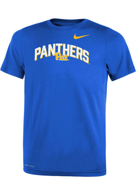 Boys Pitt Panthers Blue Nike SL Legend Team Issue Short Sleeve T-Shirt