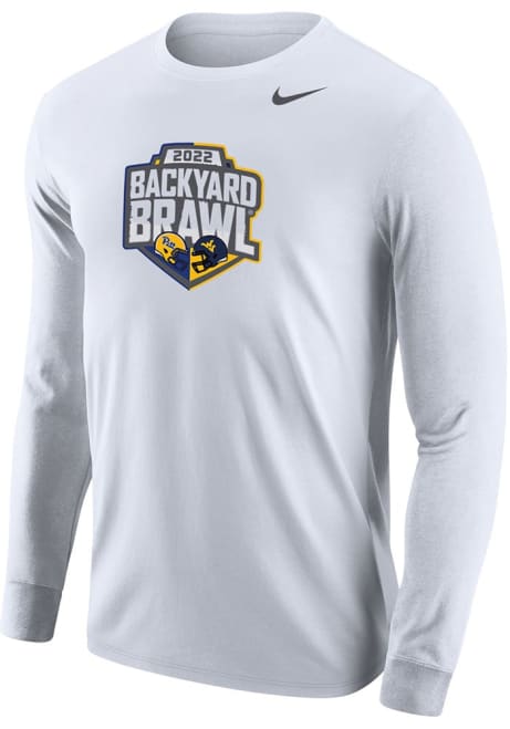 Mens Pitt Panthers White Nike 2022 Football Backyard Brawl Tee