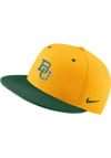 Main image for Nike Baylor Bears Mens Yellow Aero True On-Field Baseball Fitted Hat