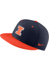 Main image for Nike Illinois Fighting Illini Mens Navy Blue Aero True On-Field Baseball Fitted Hat