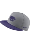 Main image for Nike K-State Wildcats Mens Grey Aero True On-Field Baseball Fitted Hat
