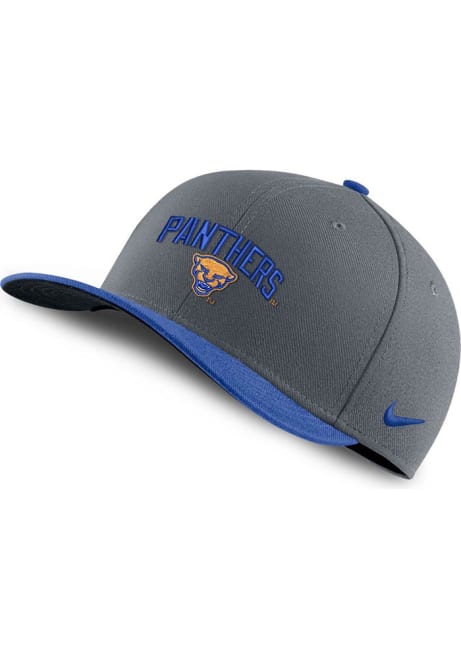 Pitt Panthers Nike 2022 Sideline C99 Flex Hat - Grey