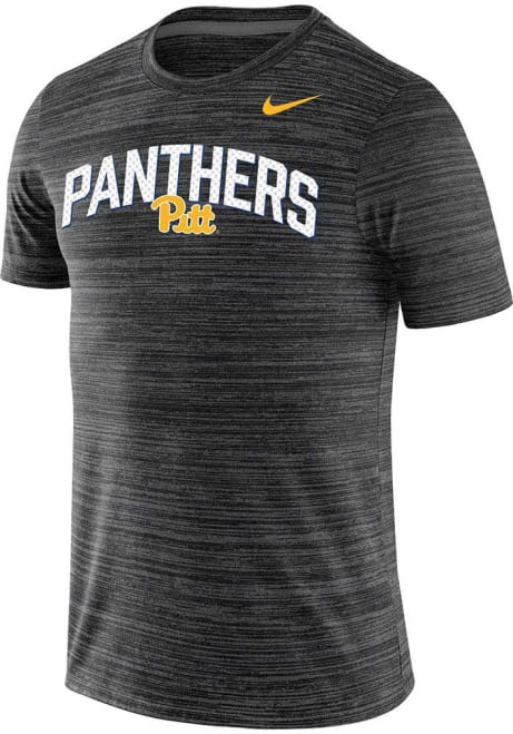 Pitt Panthers Black Nike Velocity Team Issue Short Sleeve T Shirt